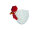 Huhn gro&szlig;, wei&szlig;