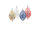 Tropfen getupft 10cm, 4 verschiedene Farben