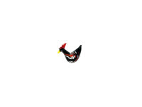Huhn, schwarz/bunt