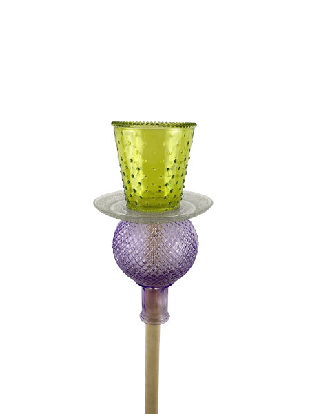 Gartenstecker gr&uuml;n/violett