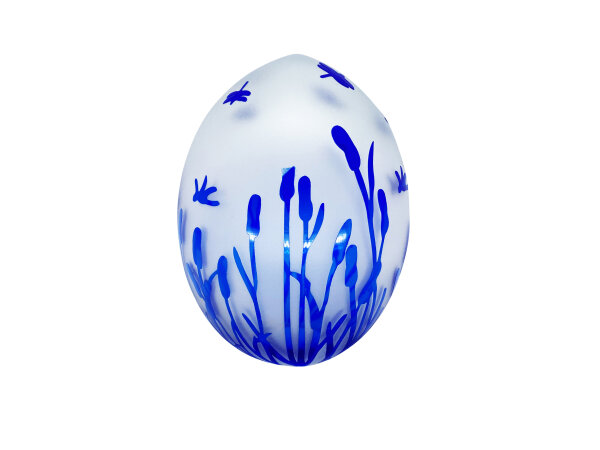 Deko-Ei, Gr&auml;ser, blau