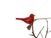 Vogel rot  mit Klipp