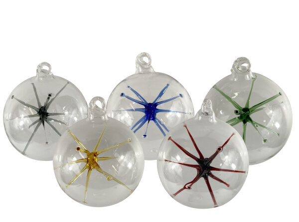 Kugel m. Stern &Oslash;8cm