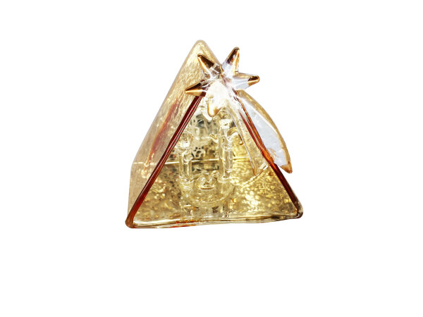 Krippe eckig, gold