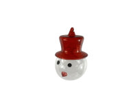 Schneemannkopf, rote M&uuml;tze