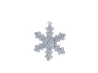 Schneeflocke mit Draht