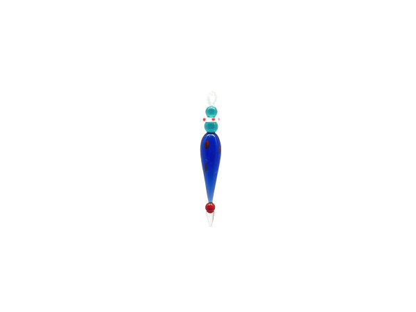 blau/rot gepunkted